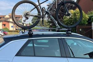 Portabici da tetto per barre