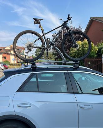 Portabici da tetto per barre