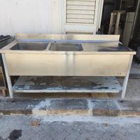 Lavello industriale doppia vasca MARENO