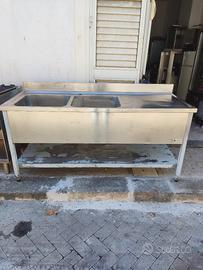 Lavello industriale doppia vasca MARENO