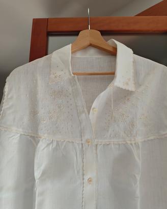 camicia da notte VINTAGE puro LINO mai usate 