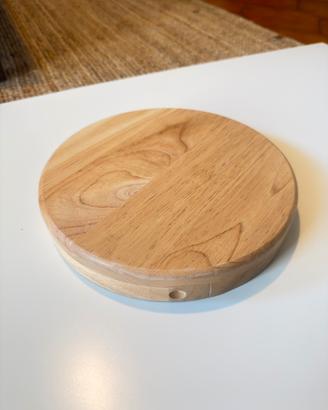Set formaggi in legno con 4 coltelli
