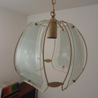 Lampadario vintage anni '70 country shabby