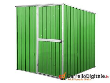 Box da giardino lamiera 175x185cm verde chiaro