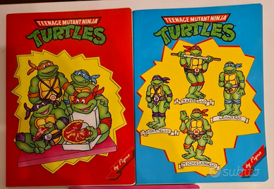 Set 2 Quaderni scuola vintage 80 Tartarughe Ninja
