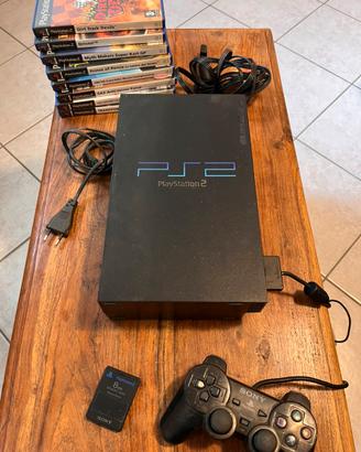 Sony PlayStation 2 PS2 fat console con 8 giochi