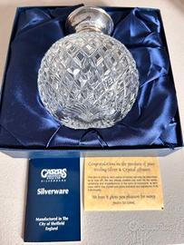 Bottiglia cristallo con tappo argento