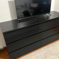 Cassettiera Malm Ikea Nera