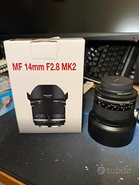 Obiettivo Samyang MF 14mm F2.8 MK2