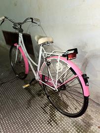 Bici passeggio Vintage Bianca e Rosa - Stile Retrò