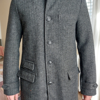 Cappotto uomo Trez grigio bottoni collo coreana L