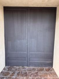 Parete in Acciaio con Porta Blindata – 205x242 cm