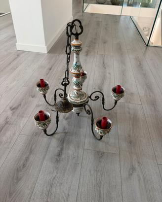Lampadario in ceramica di Bassano