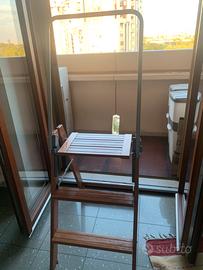 Scaletta Foppapedretti pieghevole in legno