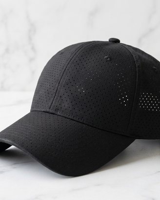 Cappello nero unisex traforato regolabile estivo
