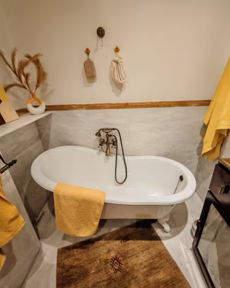 Vasca da bagno vintage retrò impero