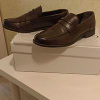 Mocassini uomo marroni pelle. Num 42