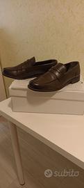 Mocassini uomo marroni pelle. Num 42