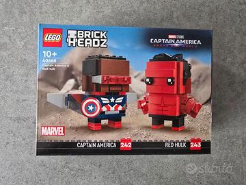 LEGO BrickHeadz 40668 – Captain America & Red Hulk