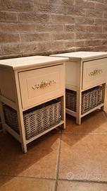 coppia comodini vintage
