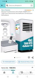 Monzana® Condizionatore d'Aria Mobile 7000BTU 3in1