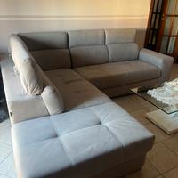 Divano  2 posti+ chaise longue+pouf  contenitore