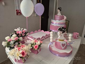 decorazioni tavolo Prima Comunione