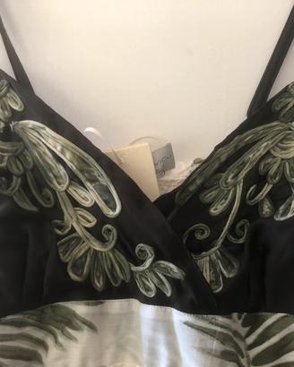 Vestito stile impero con ricami