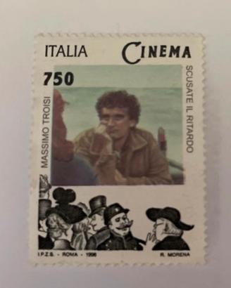 Francobollo dedicato a Massimo Troisi