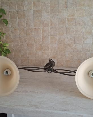 Lampadario in ferro battuto classico