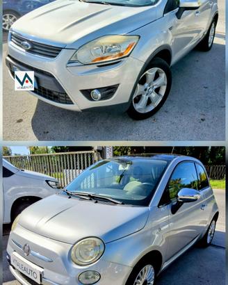 Ford Kuga 2.0d piu' Fiat 500 1.2 X COMMERCIANTI