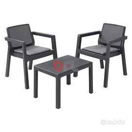 Set effetto rattan polipropilene ‘Emily Balcon’