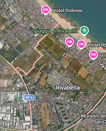 Rimini Rivabella bilocale con balcone ANNUALE