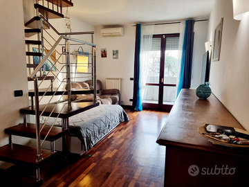 Mansarda e appartamento 129m + box 26mq