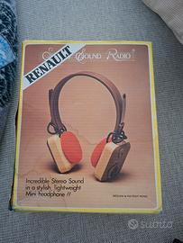 Cuffie Radio FM Vintage Renault Con Scatola

