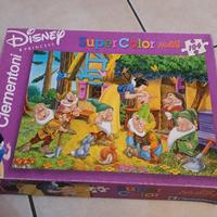puzzle super color maxi Biancaneve e i 7 nani