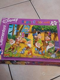 puzzle super color maxi Biancaneve e i 7 nani