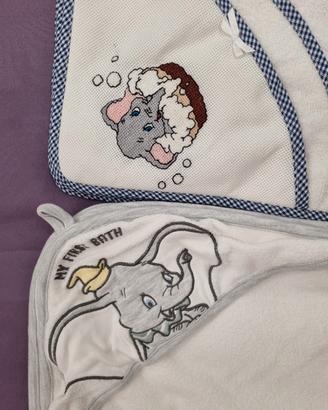 set 2 accappatoi tema Dumbo