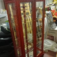 vetrina di legno 2 ante