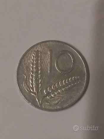 10 lire anno 1953 pz 6 usato  Roma