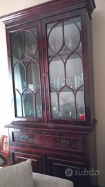 vetrina piuma di mogano