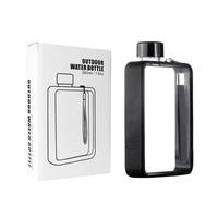 Bottiglia d'acqua quadrata piatta, riutilizzabile