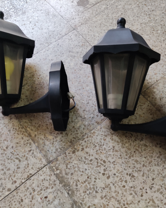 2 lampade da esterno a muro