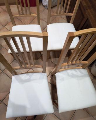Set sedie di legno per tavolo da cucina