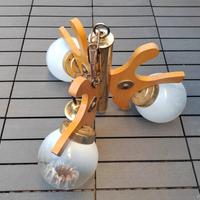 lampadario vintage anni 70 design 3 luci