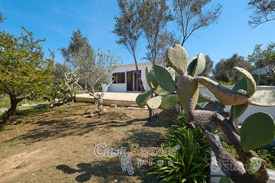 Fabbricato con terreno vista mare