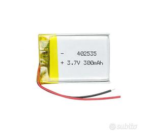 Batteria Li-Ion 3.7V 300mAh 402535 Protetta