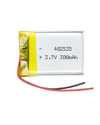 Batteria Li-Ion 3.7V 300mAh 402535 Protetta