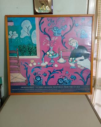 Raro Manifesto Matisse 1986 "Armonia in Rosa" 