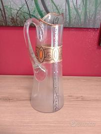 Caraffa del '900 dipinta a mano in oro zecchino